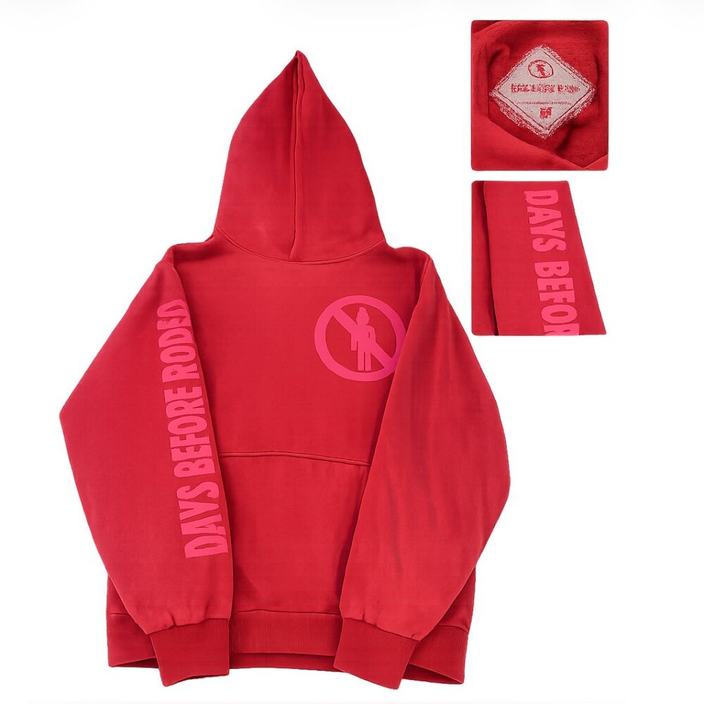 Days Before Rodeo Red Graphic Hoodie Size M Travis Scott Era